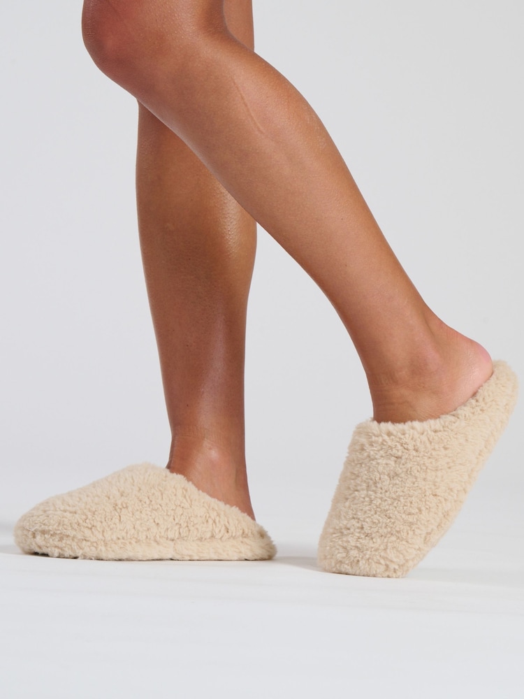 Loungeable Cream Cosy Mule Slippers - Image 4 of 4 Loungeable Cream Cosy Mule Slippers - Image 4 of 4