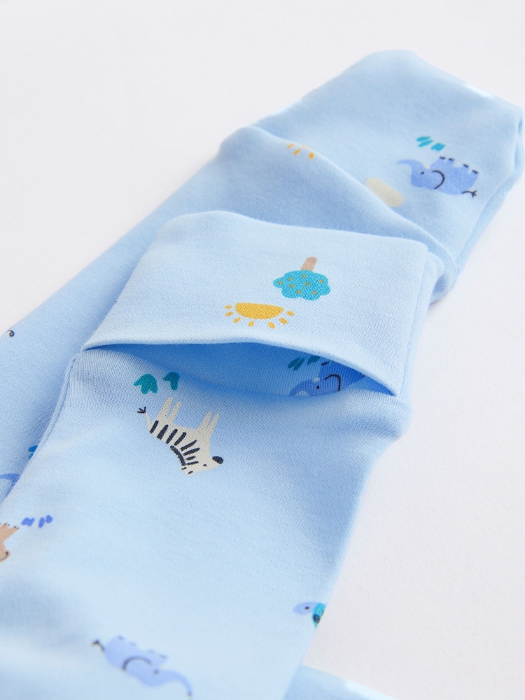 Голубой в стиле сафари - Набор нательных комбинезонов для малышей, 3 шт. - Изображение 11 11