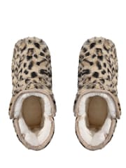 Loungeable Brown Faux Fur Booties - Image 4 of 5