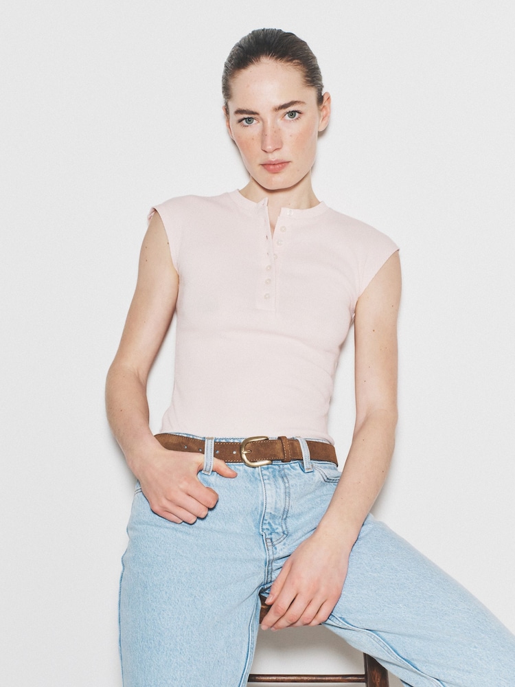 The Set 3 Pack Henley Bodysuit Grey Marl/Light Pink/White - Image 1 of 8