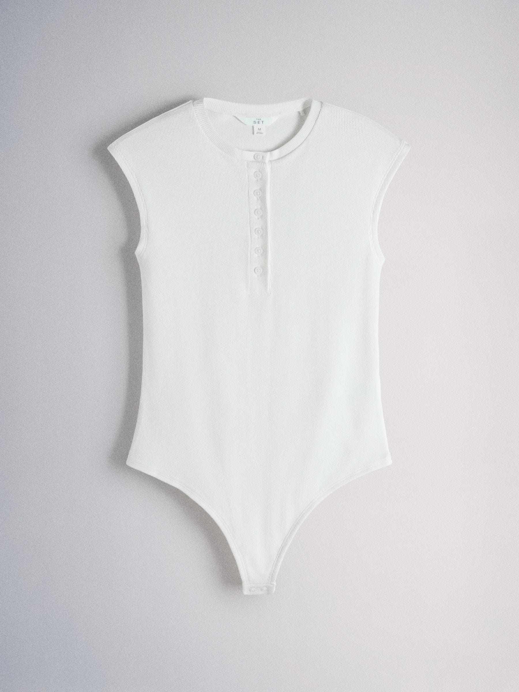 Buy The Set 3 Pack Henley Bodysuit Grey Marl/Light Pink/White from