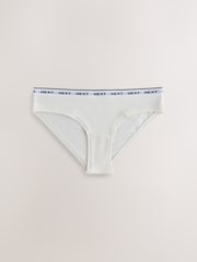 В темно-синюю и розовую клетку - Набор из 4 трусов из хлопка и модала с логотипом - Изображение 2 7