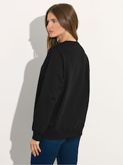 M&Co Black Animal Print Heart Sweatshirt - Image 2 of 5