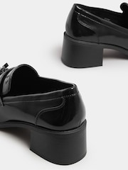 Yours Curve Black Extra Wide Fit Extra Wide Fit Heeled Tassel Loafers - Image 4 of 4