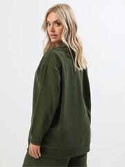 Verde - Moletom com gola redonda Yours Curve - Imagem 2 de 5