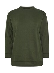 Verde - Moletom com gola redonda Yours Curve - Imagem 4 de 5