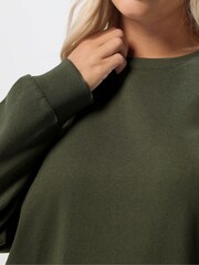 Verde - Moletom com gola redonda Yours Curve - Imagem 5 de 5