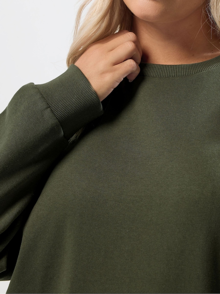 Verde - Moletom com gola redonda Yours Curve - Imagem 5 de 5