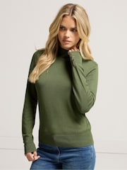 M&Co Green Petite Petite Button Turtle Neck Jumper - Image 1 of 5