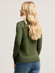 M&Co Green Petite Petite Button Turtle Neck Jumper - Image 2 of 5