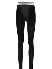 Long Tall Sally Black Stripe Waistband Leggings - Image 5 of 5