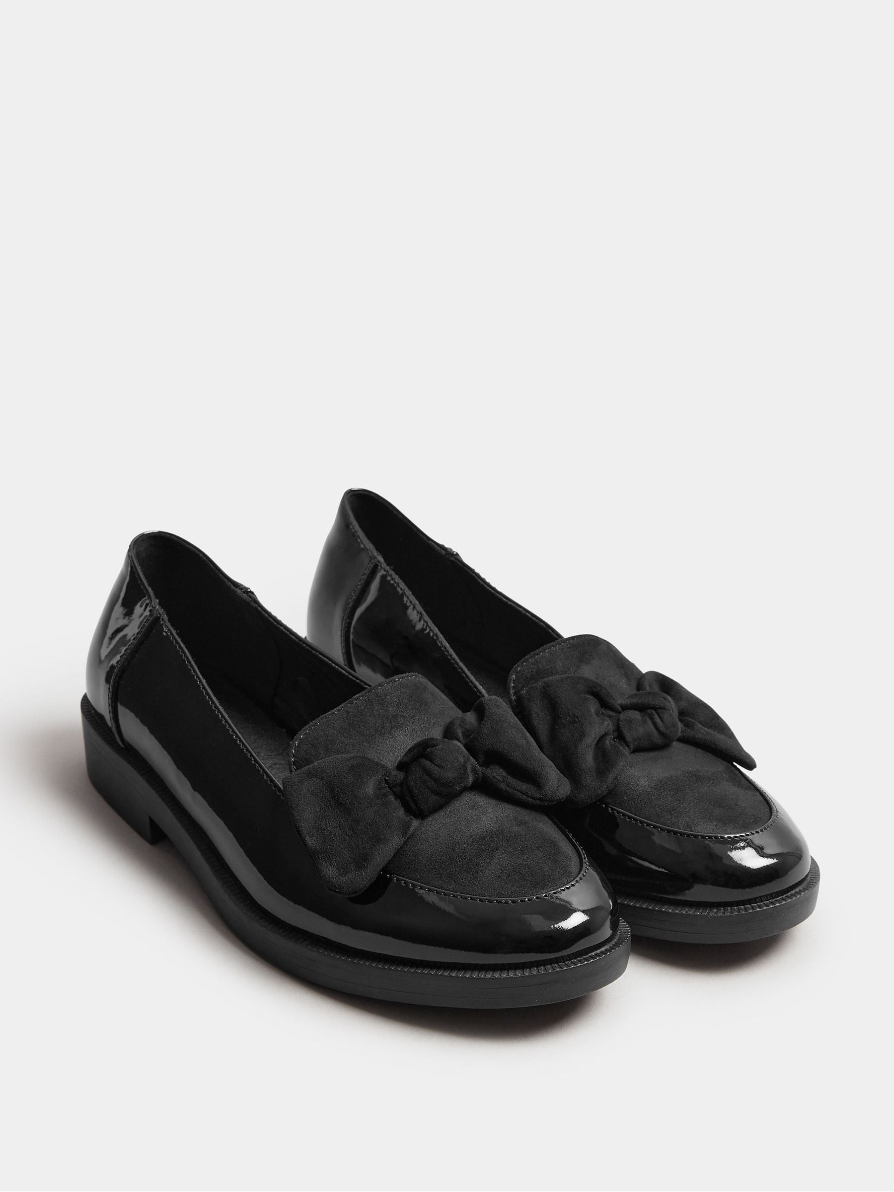 Patent Leather Loafers For Women Wide Fit Wide Fit Primark Black Shoes  Black Patent Tassel Loafers