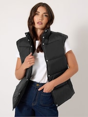 Long Tall Sally Black Padded Gilet - Image 1 of 5