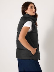 Long Tall Sally Black Padded Gilet - Image 3 of 5