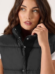 Long Tall Sally Black Padded Gilet - Image 4 of 5