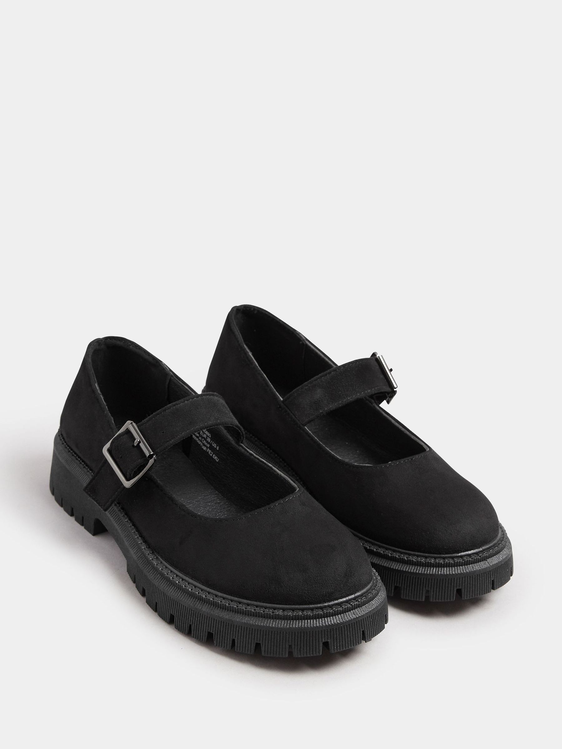 Buy Yours Curve Black Extra Wide Fit Wide Fit Chunky Mary Jane