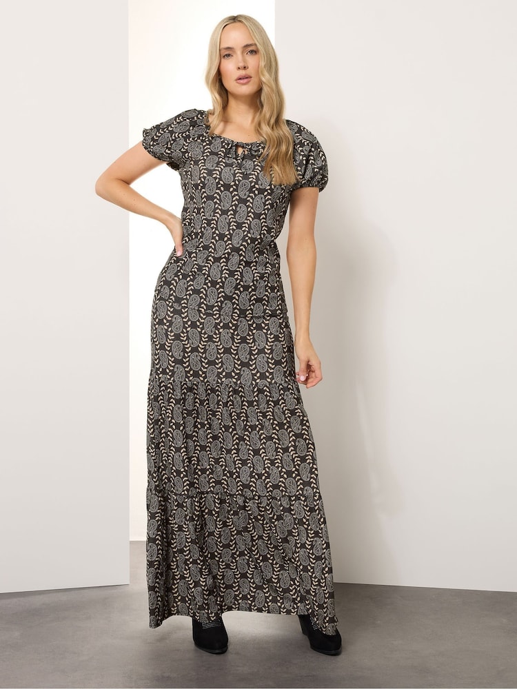 Long Tall Sally Black Textured Boho Top - Image 2 of 5