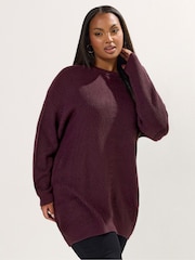Yours Curve Purple Essential Jumper - Image 2 of 5