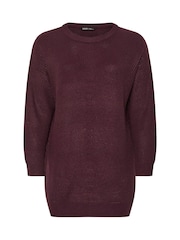 Yours Curve Purple Essential Jumper - Image 5 of 5