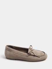 Yours Curve Brown Extra Wide Fit Extra Wide Fit Fringe Moccasin Loafers - Image 3 of 5