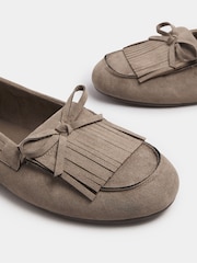 Yours Curve Brown Extra Wide Fit Extra Wide Fit Fringe Moccasin Loafers - Image 5 of 5