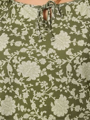 Long Tall Sally Green Textured Boho Top - Image 4 of 5