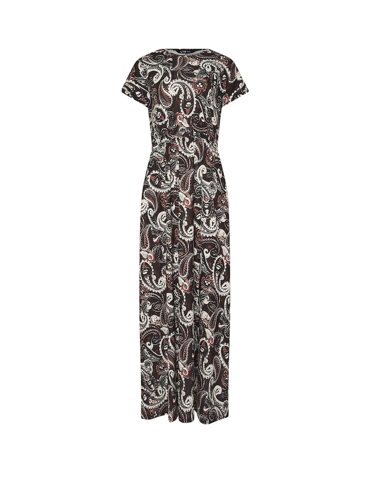 Long Tall Sally Black Shirred Waist Maxi Dress - Image 5 of 5