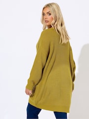 Yours Curve Green Essential Jumper - Image 2 of 5