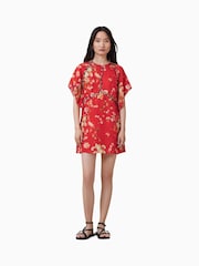 Vestido curto com estampa floral Xena da AllSaints - Imagem 3 de 8