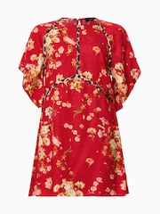 Vestido curto com estampa floral Xena da AllSaints - Imagem 7 de 8