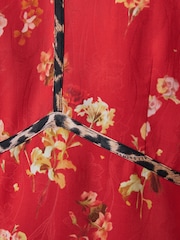 Vestido curto com estampa floral Xena da AllSaints - Imagem 8 de 8