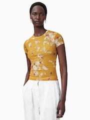 Camiseta Allsaints Ellie Mesh - Imagem 1 de 7
