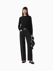 AllSaints Black Isla Jumper - Image 2 of 9