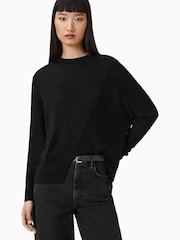 AllSaints Black Isla Jumper - Image 3 of 9