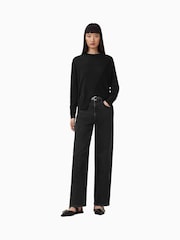 AllSaints Black Isla Jumper - Image 4 of 9