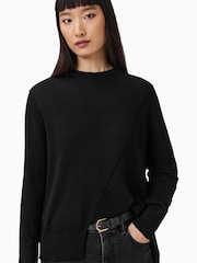AllSaints Black Isla Jumper - Image 5 of 9