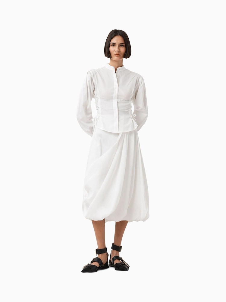 AllSaints White Nia Skirt - Image 1 of 7 AllSaints White Nia Skirt - Image 1 of 7