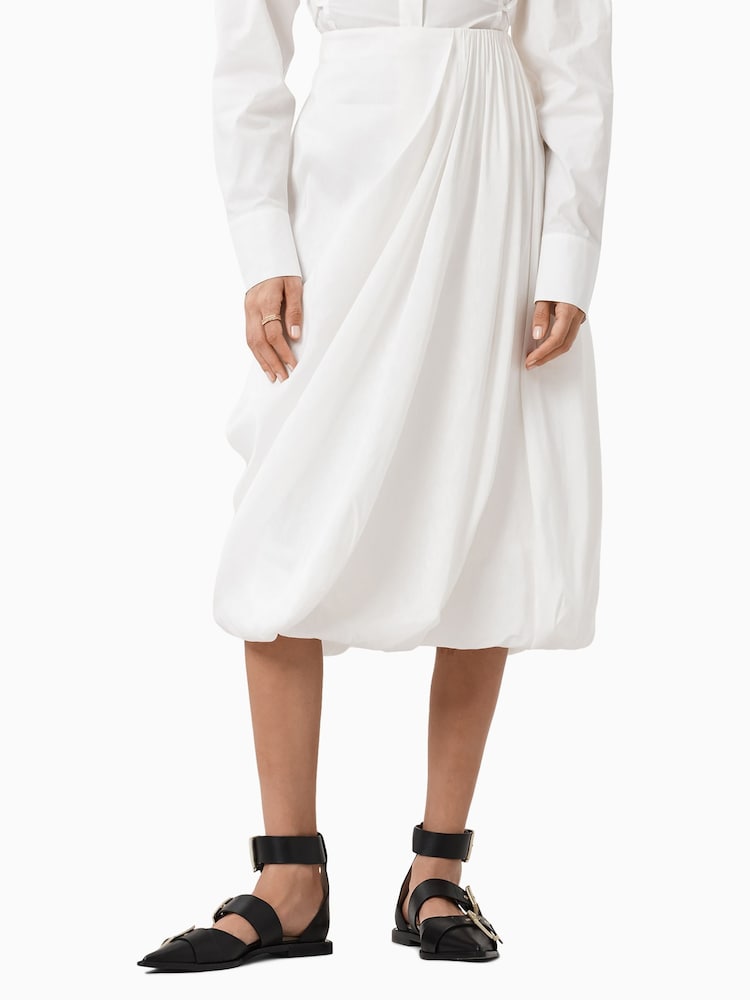 AllSaints White Nia Skirt - Image 2 of 7 AllSaints White Nia Skirt - Image 2 of 7