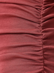 AllSaints Red Katarina Short Sleeve Dress - Image 6 of 8