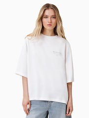 Branco - AllSaints Under Amelie T-Shirt - Imagem 1 de 8