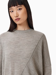 AllSaints Grey Isla Jumper - Image 6 of 8