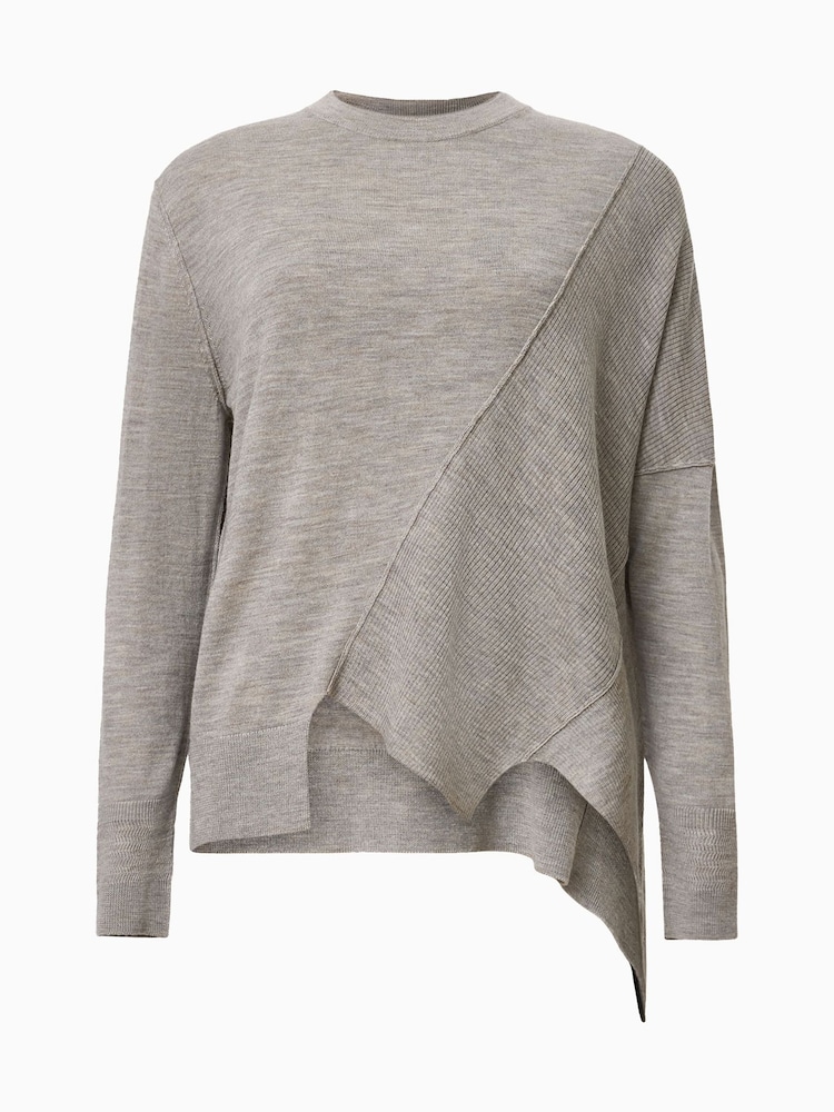 AllSaints Grey Isla Jumper - Image 8 of 8