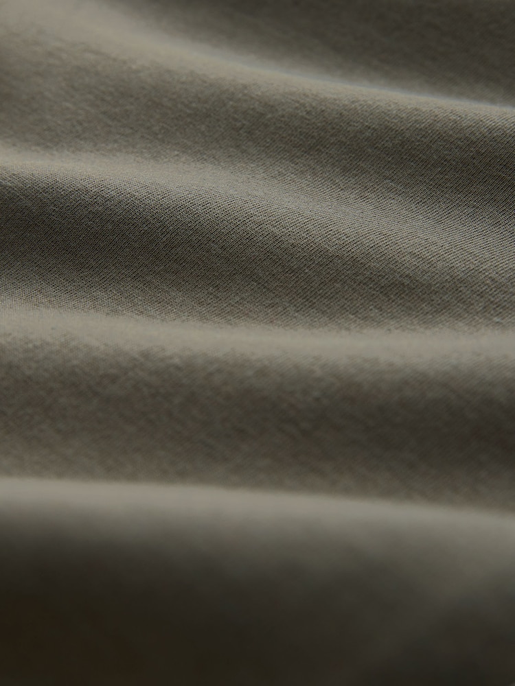 Χακί πράσινο - Λαιμός χωνιού - Φούτερ με φερμουάρ και Signatures με μοντάλ - Εικόνα 6 από 6