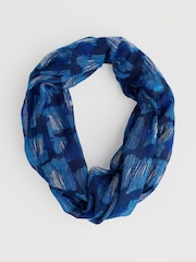 Seasalt Cornwall Blue Pretty Circle Scarf - Image 4 of 5