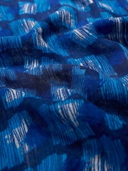 Seasalt Cornwall Blue Pretty Circle Scarf - Image 5 of 5