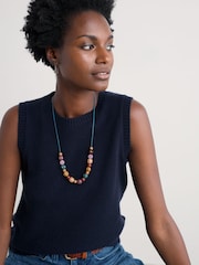 Seasalt Cornwall Blue Bea Necklace - Image 4 of 4