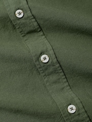 Seasalt Cornwall Green Mens Jenken Garment Dyed Oxford Shirt - Image 1 of 5