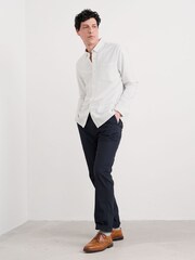 Seasalt Cornwall White Mens Jenken Striped Shirt - Image 1 of 5