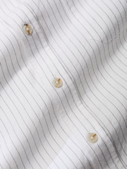 Seasalt Cornwall White Mens Jenken Striped Shirt - Image 4 of 5