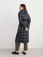 Seasalt Cornwall Blue Petite Penweathers Waterproof Trench Coat - Image 2 of 6